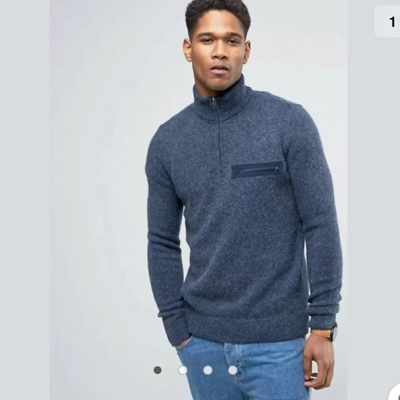 Abercrombie & Fitch Other - Abercromie 1892 Collection Wool Sweater Zip  L